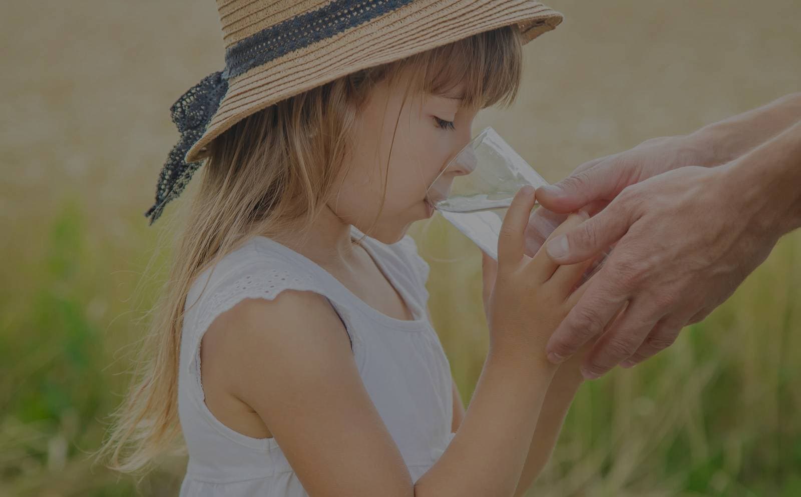 Family enjoying clean water