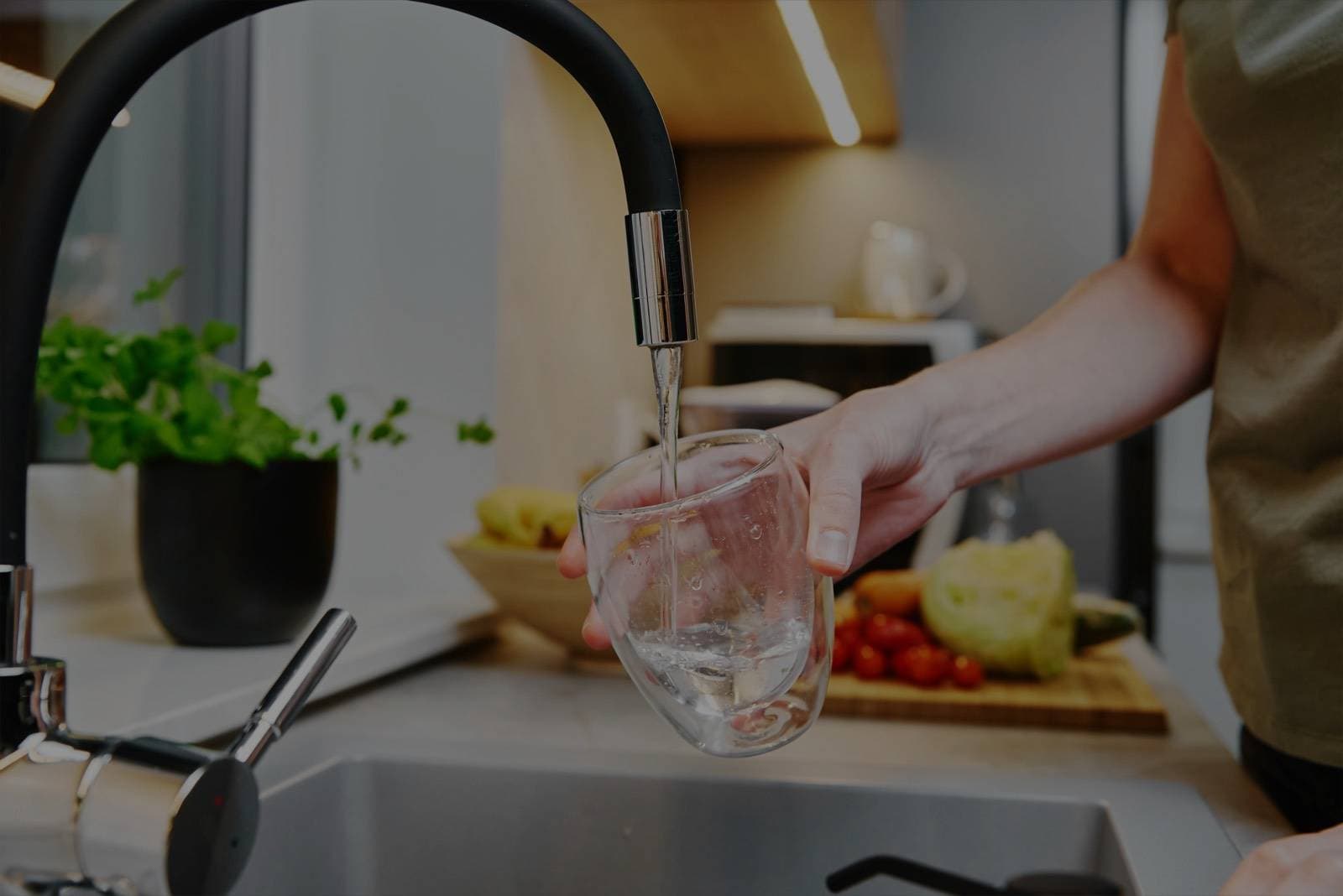 Kitchen tap water